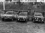 na zdjęciu od lewej: BMW - Horst Rausch (2), Renault 5 Alpine - Błażej Krupa (3), Ford Escort - Gilbert Staepelaere (4), fot. Gilbert Staepelaere